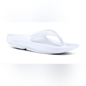 Oofos Oolala Sandals Womens Sz 10 White NEW